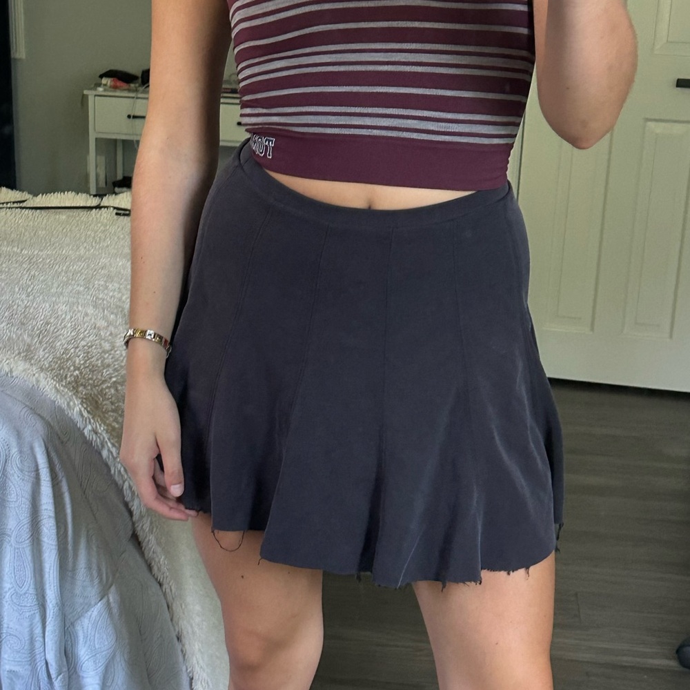 Black cotton mini skirt size small